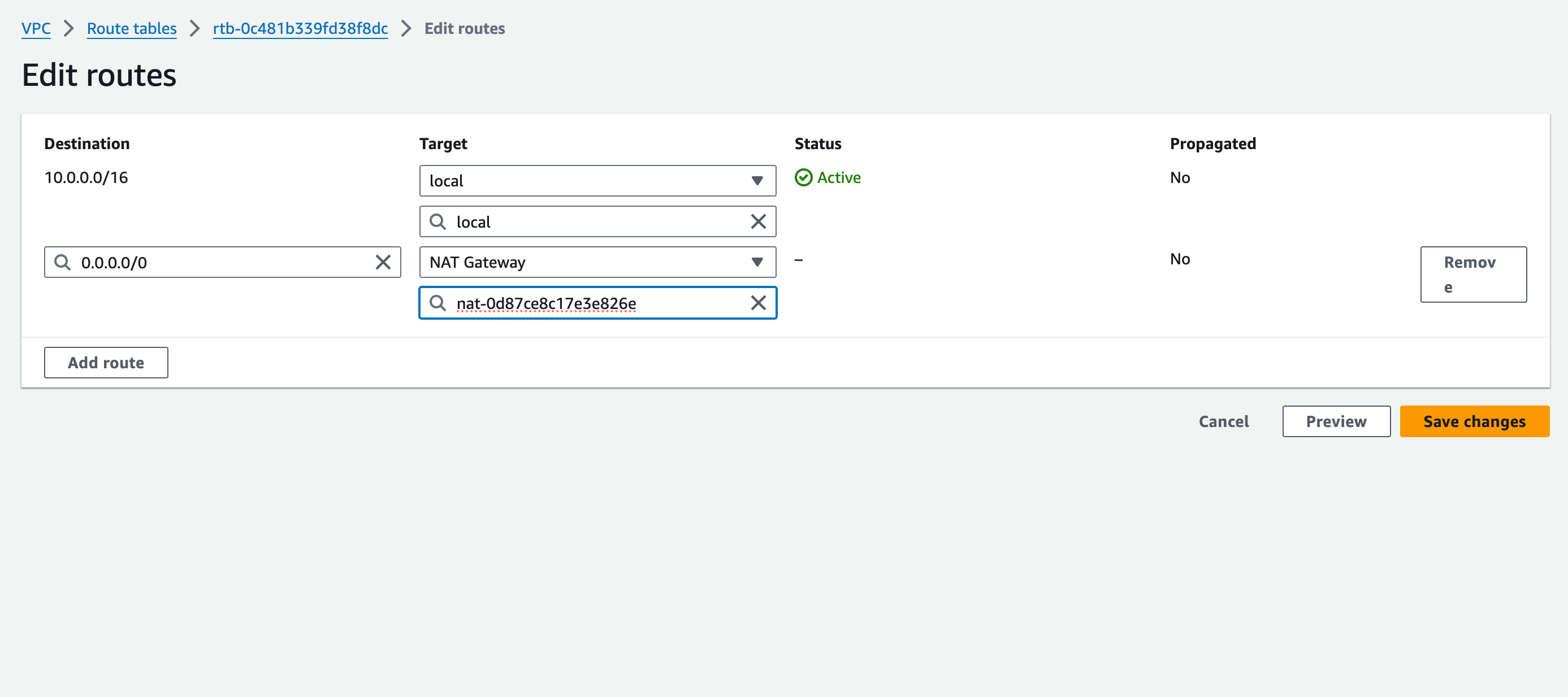 Create NAT Gateway