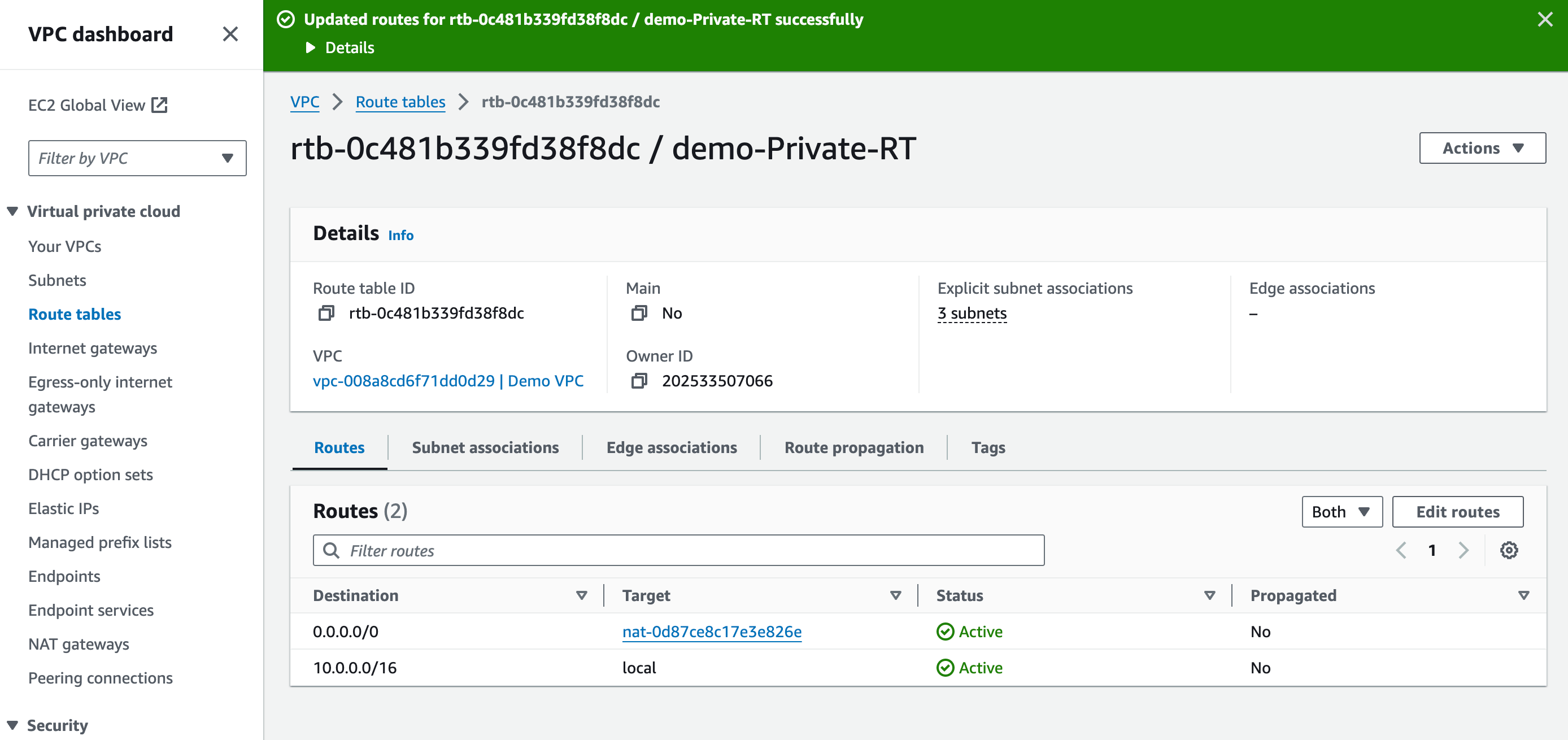 Create NAT Gateway